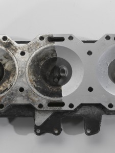 Automotive Cylinder Head Before and After